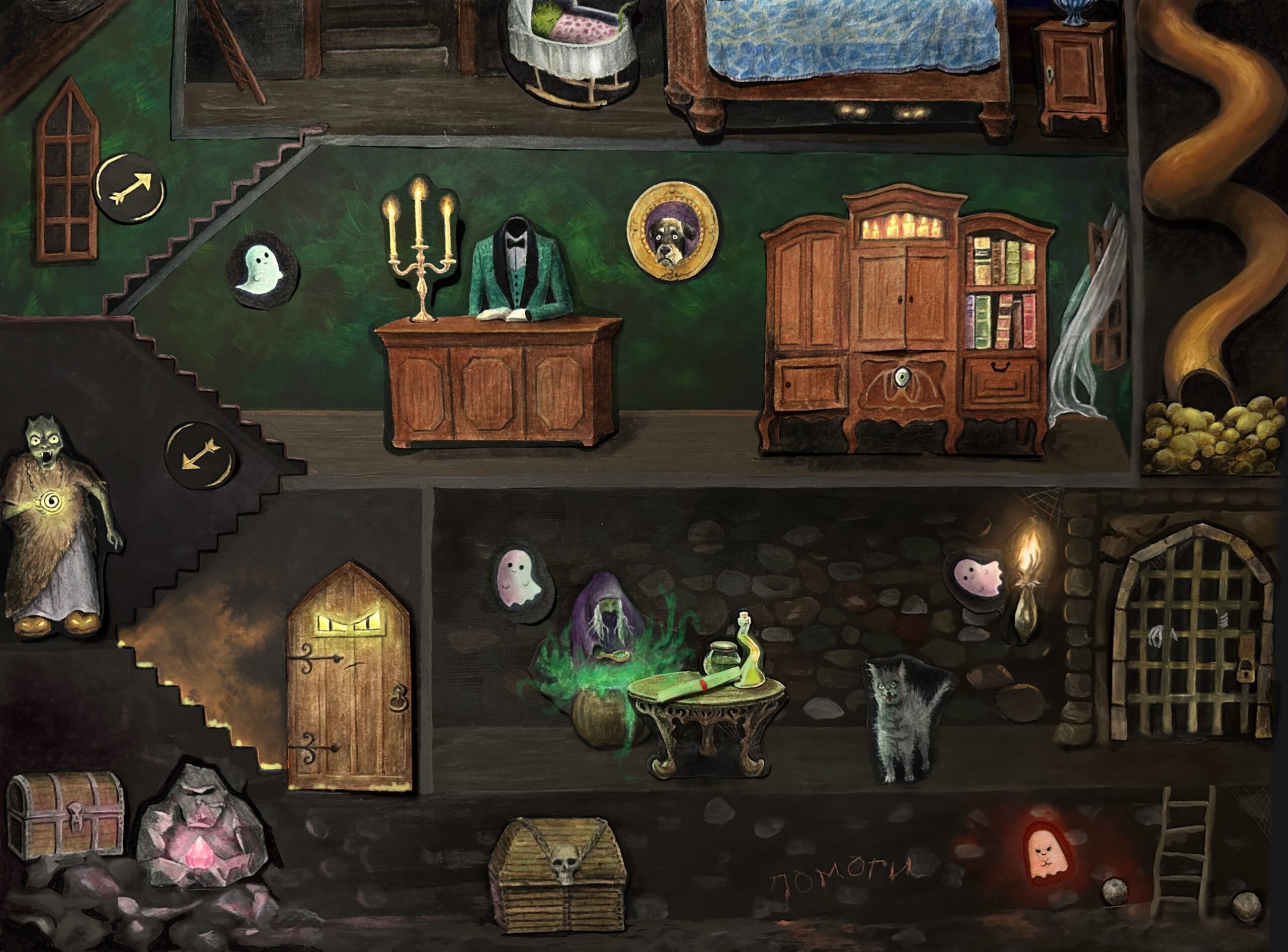 Haunted House Game-Story
